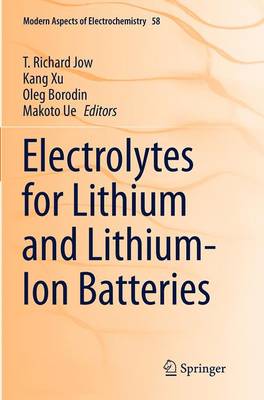 预订 electrolytes for lithium and lithium-ion bat.