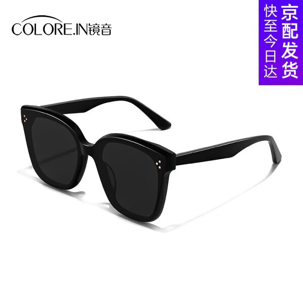 colore.in尼龙偏光GM墨镜男女太阳眼镜防紫外线开车大脸眼睛明星配近视度数 B款-0度(升级偏光版,更高清) 京东折扣/优惠券