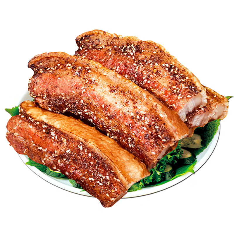 渝飨记脆皮五花肉烤肉猪肉熟食即食正宗特产美食舌尖网红小吃 五花肉