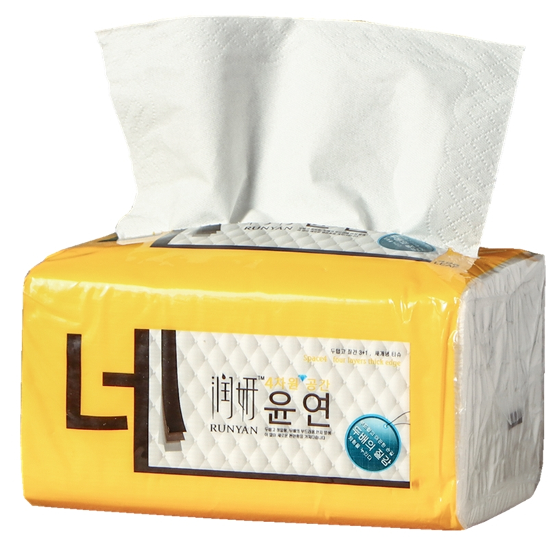 超柔软纸巾家用润妍纸巾婴幼儿用纸抽纸婴儿柔软中号家用面巾纸家庭装