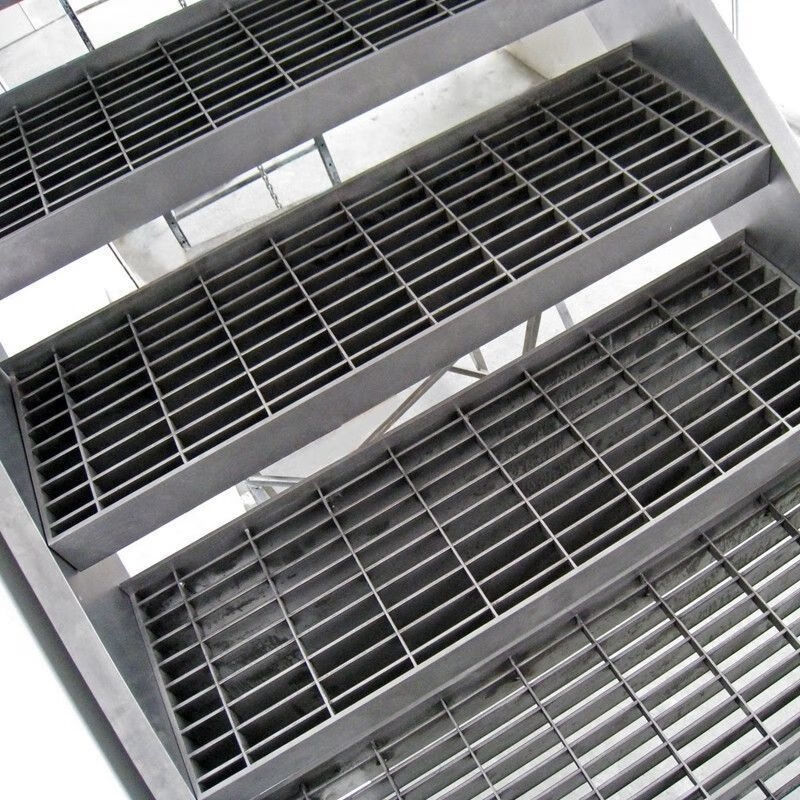 妙普乐不锈钢台阶踏板 不锈钢结构楼梯踏步板钢格板室外格栅踏步热