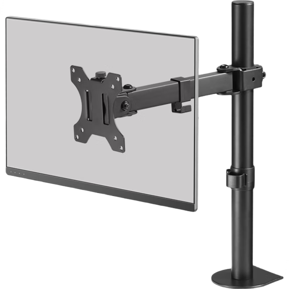 Brateck北弧 顯示器支架 機械臂 電腦支架桌面夾式底座 屏幕升降懸空托增高架E230黑13-32吋 立式旋轉豎臂