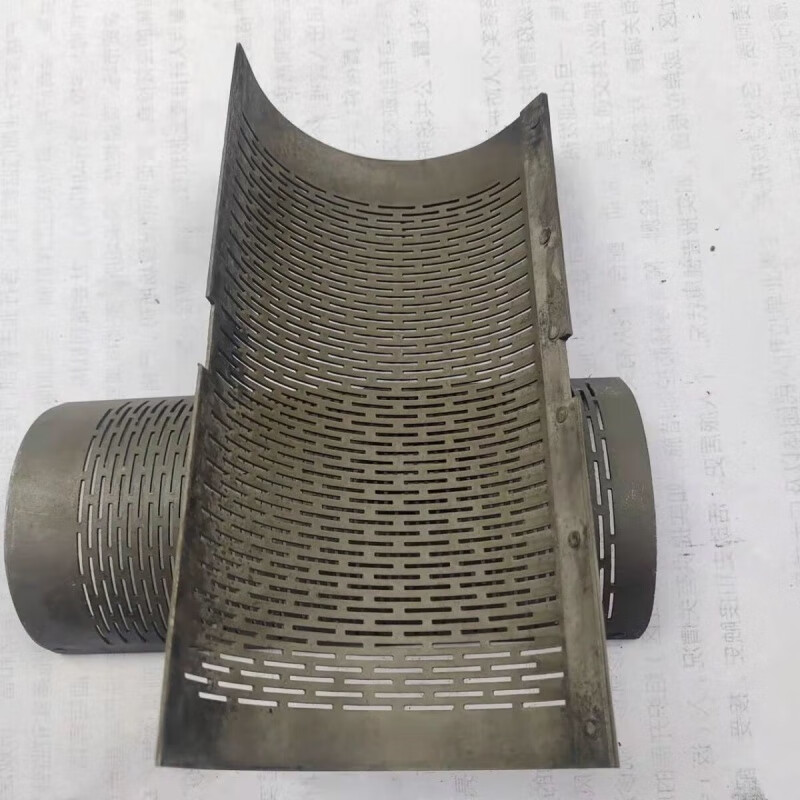 晗畅老款筛子打米机配件大全碾米机老式自带米刀米筛两边缺两头带孔筛