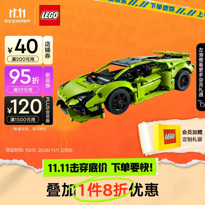 乐高（LEGO）积木机械组42161兰博基尼Huracan 9岁+儿童玩具赛车生日礼物使用感如何?