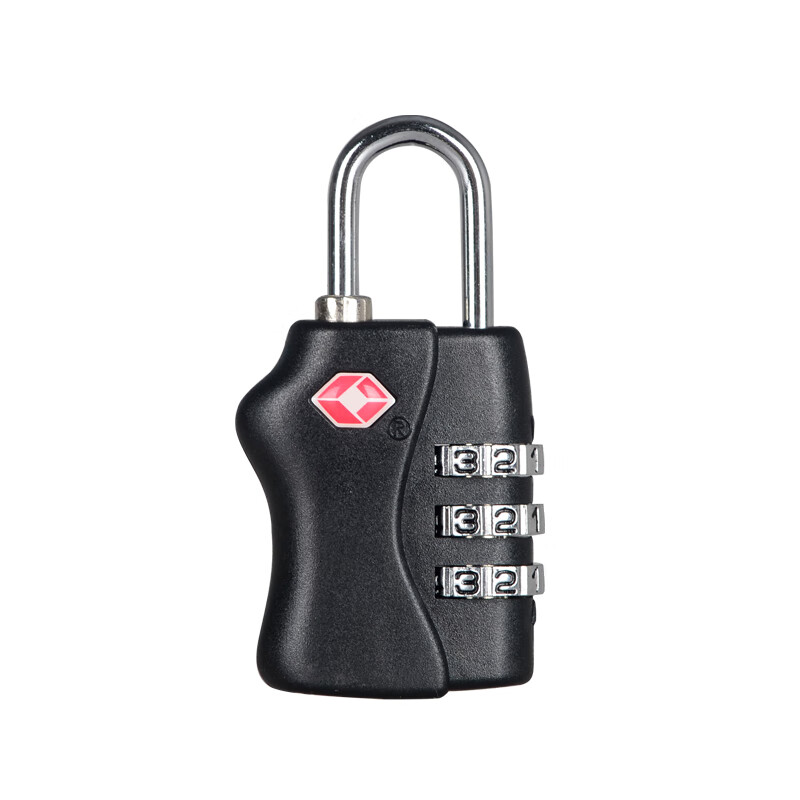元族出国锁密码锁拉杆箱包旅行箱防盗锁托运通关锁行李箱挂锁 tsa黑色