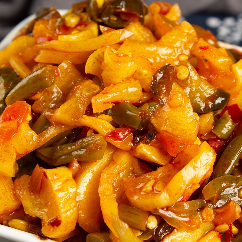 南美豹荆香八宝菜整箱散装香辣八宝咸菜红油下饭菜五仁萝卜干丁酱菜