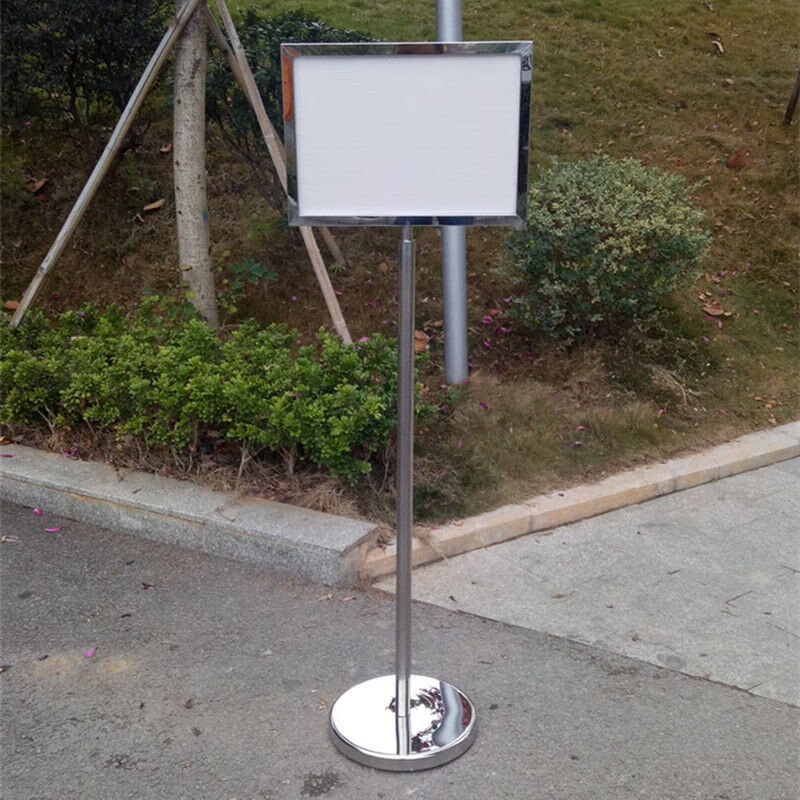 指示牌立式 水牌告示牌不锈钢指示牌双面立式a3,a4立面广告牌户外钛金