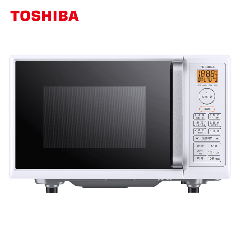 东芝 TOSHIBA微波炉 家用微烤一体 智能变频微烤箱 一级能效烧烤 解冻 立体烤 ER-T16CNW白色 16升