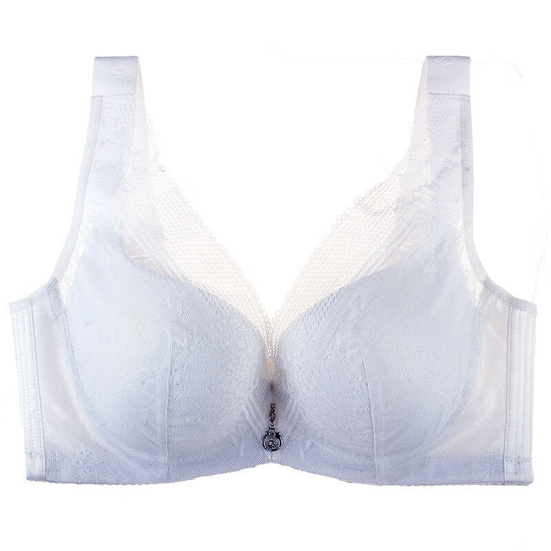 坊戚超大码女士内衣大胸显小有钢圈透气薄款夏胖女人加肥加大奶胸罩