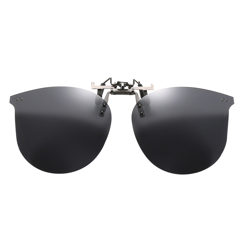 百颯（BYZA） 百颯GM偏光夾片墨鏡男女超輕夾片眼鏡便攜夾片式太陽鏡男女開車夜視專用釣魚近視太陽鏡 【GM夾片款】貓眼鉚釘（隱形夾 超貼合）不可上翻