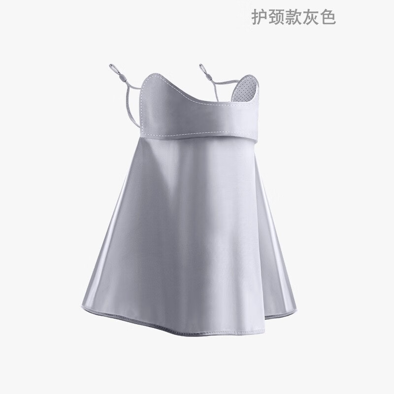 秋质夏季防晒面罩女士全脸遮阳护颈口罩薄款透气骑行开车透气面罩 护颈冰丝面罩【气质灰】怎么看?
