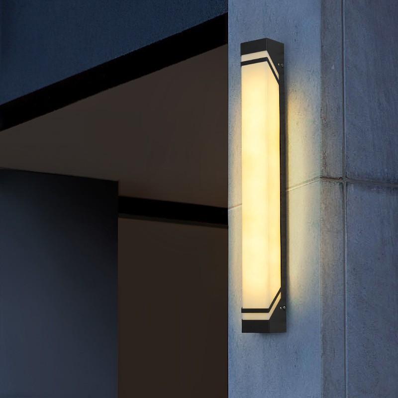 聚靓 现代简约户外仿云石壁灯别墅花园走廊灯庭院大门口灯商业街外墙