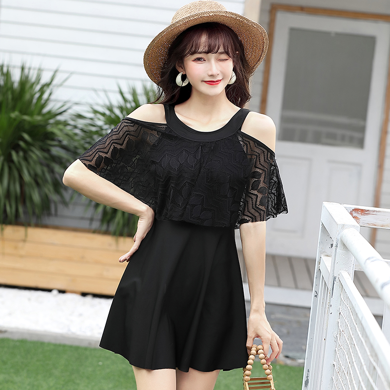 女遮肚子200斤胖妹妹女胖mm显瘦性感保守泳装风遮肉温泉胖子肥婆永衣