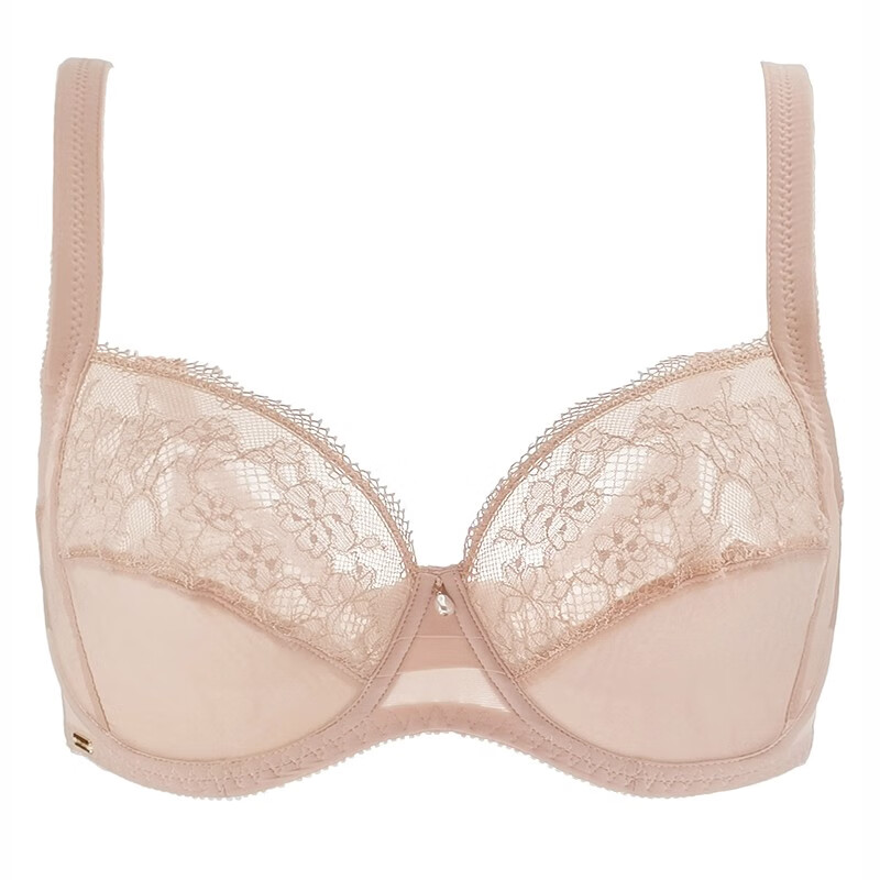 (selmark)新品西班牙原装进口高端气质蕾丝网纱拼接性感透气文胸30812