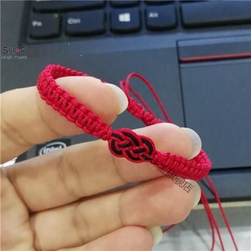 头发红绳手链一缕青丝手绳男友情侣礼物手工编织材料教程 【客服编】