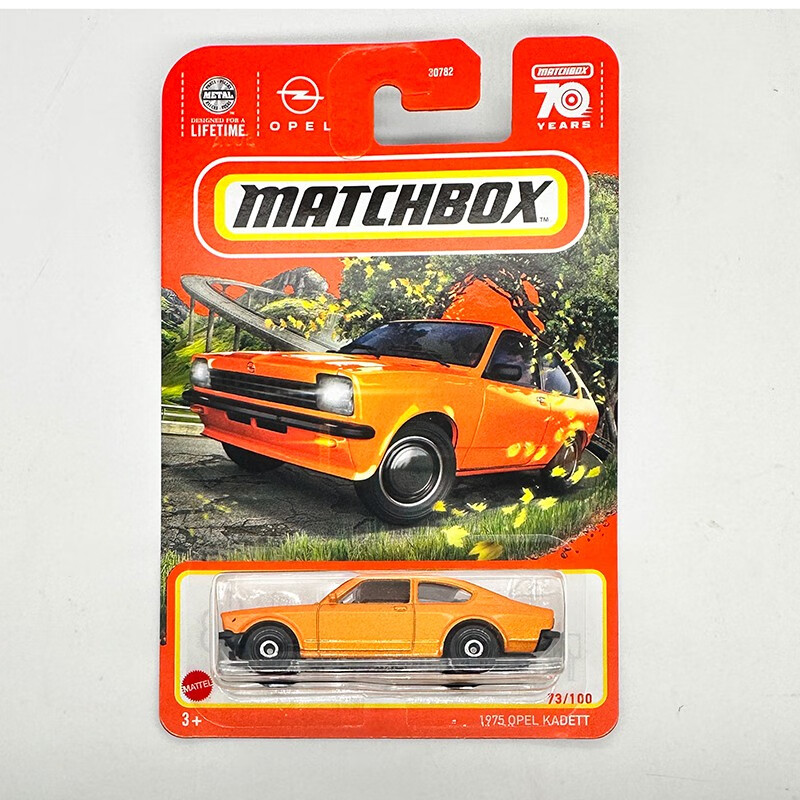Matchbox70周年纪念火柴盒仿真合金汽车模型怀旧男孩收藏玩具车 73欧宝跑车