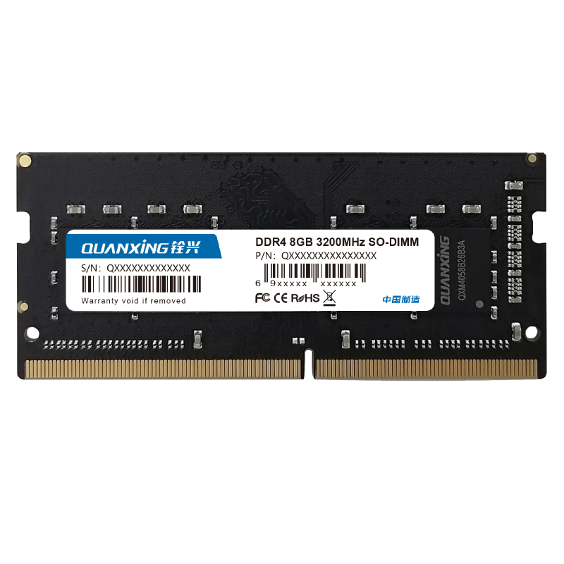 ˣQUANXING DDR4 2666/3200ʼǱڴ Ĵ2400Ƶʵװ  ʼǱ8G DDR4 3200MHz79Ԫ