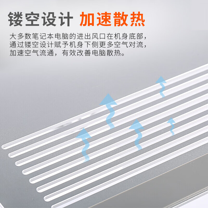 宜客莱(ECOLA)笔记本支架电脑桌 便携折叠增高架 ipad平板散热 华为联想华硕拯救者戴尔 铝合金支架A30SV