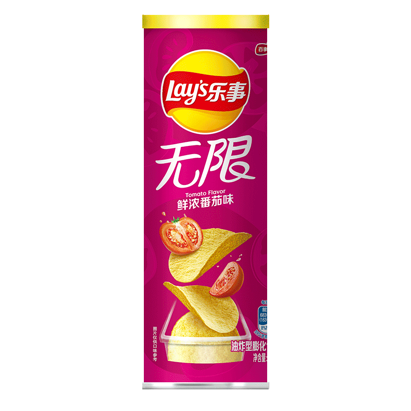 Lay's 乐事 无限 薯片 鲜浓番茄味 104g