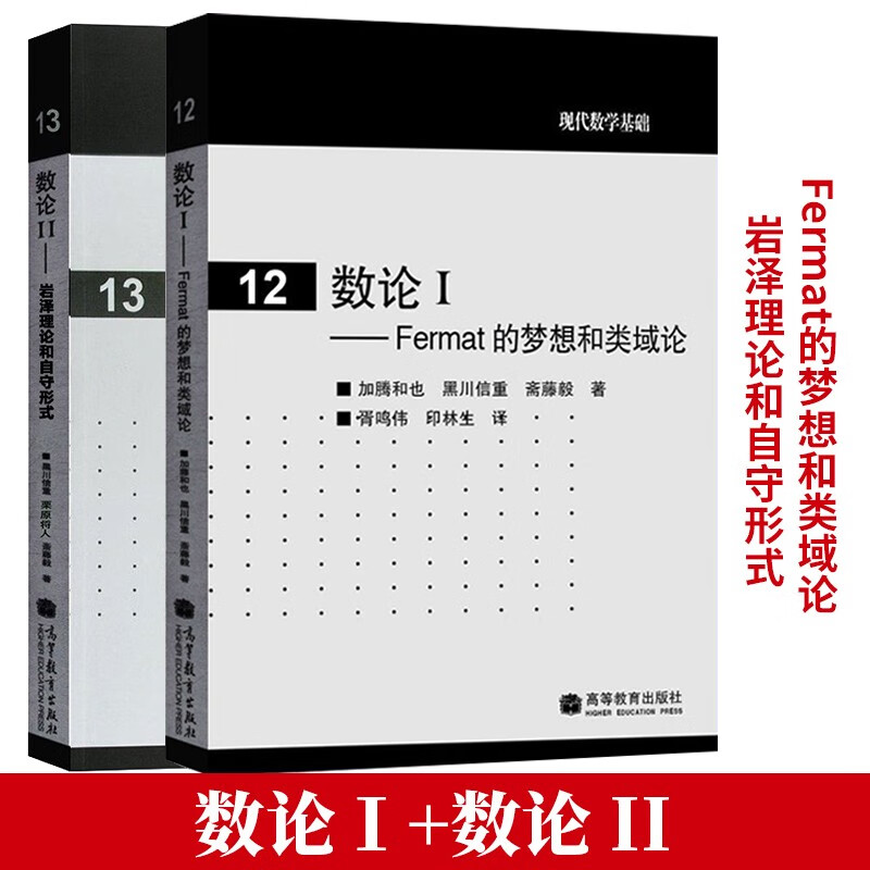 数论I Fermat的梦想和类域论 加藤和也+数论2 岩泽理论和自守形式 黑川信重 栗原将人怎么看?