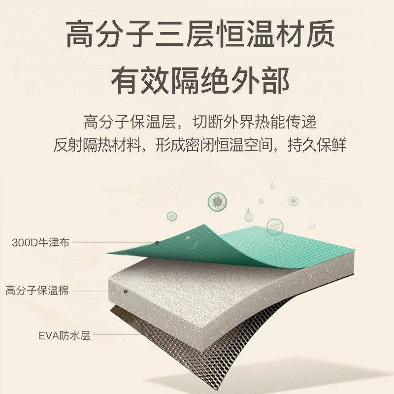 欧陆杰欧陆杰妈咪双肩母婴包 母乳保鲜冷藏包 背奶包 便携上班外出必备 粉红色+送蓝冰*2块