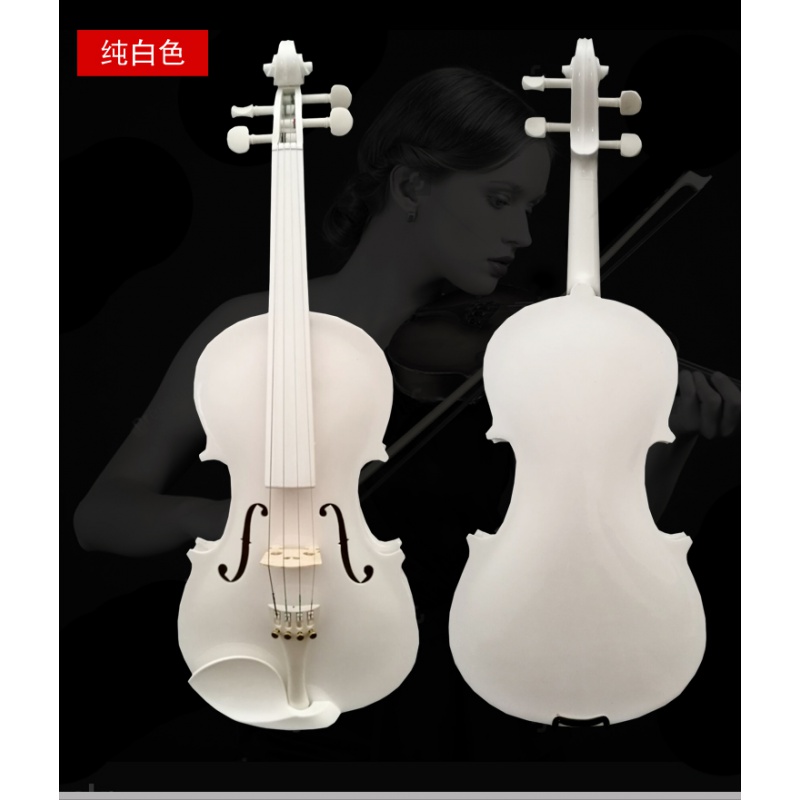 乐贝姿lebeizi初学者儿童小提琴成人小提琴儿童入门练习小提琴配送全套乐器18枣红