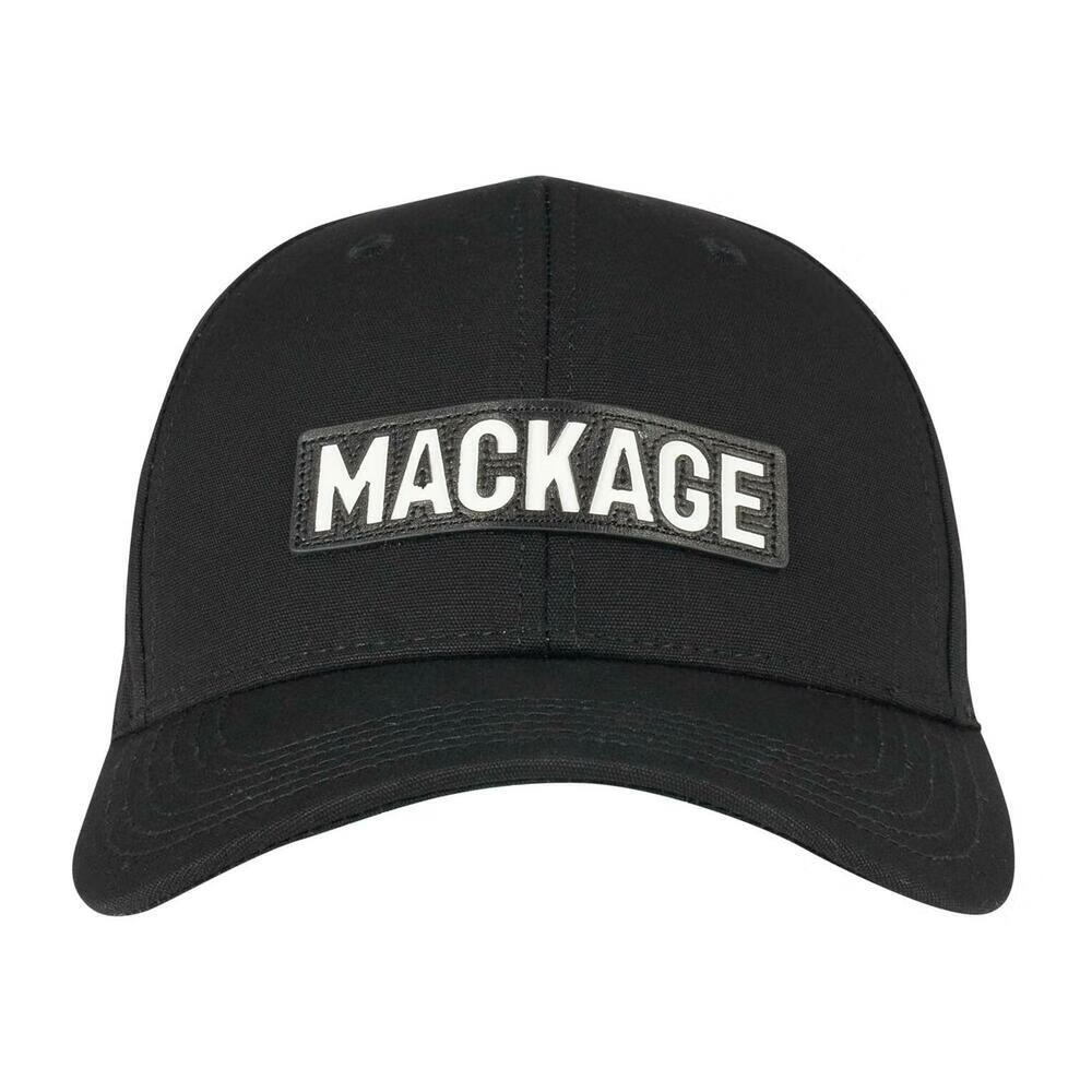 mackage mackage 男士 anderson sb logo棒球帽 one size 黑色