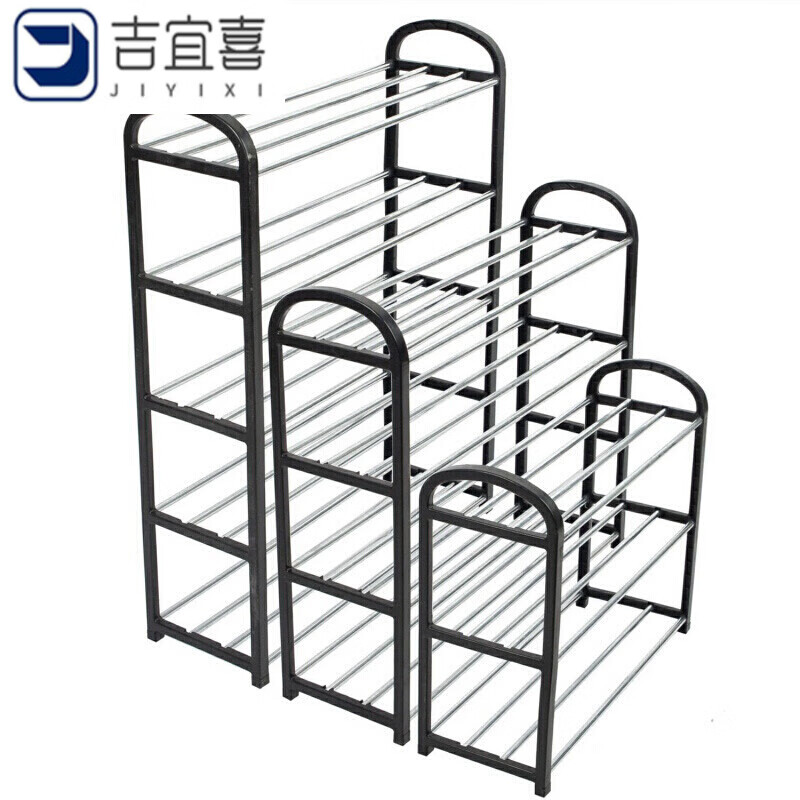 不锈钢简易鞋架宿舍门口放鞋架多层 鞋架子简易多层家用卧室经济型