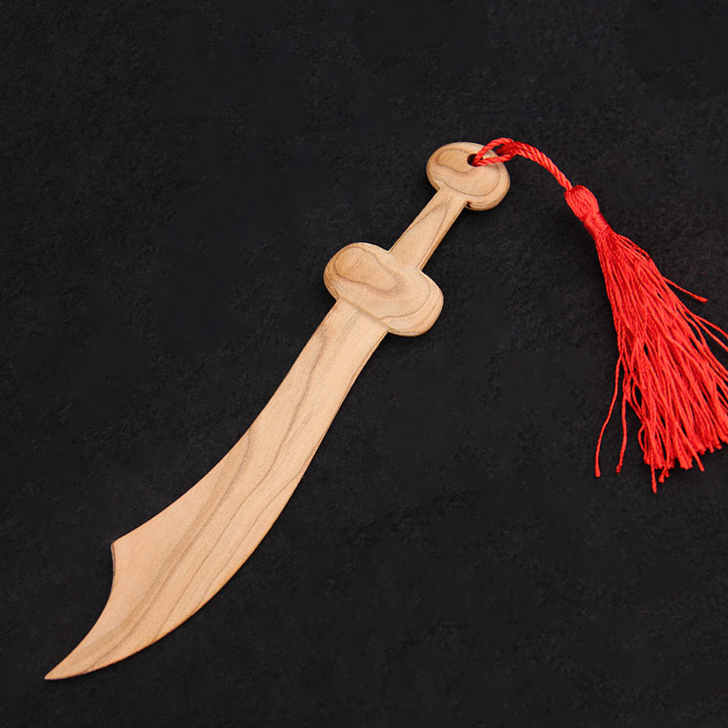 泰山慈航阁桃木刀桃木剑桃木斧子挂件木雕桃木刀剑斧儿童宝宝玩具 刀