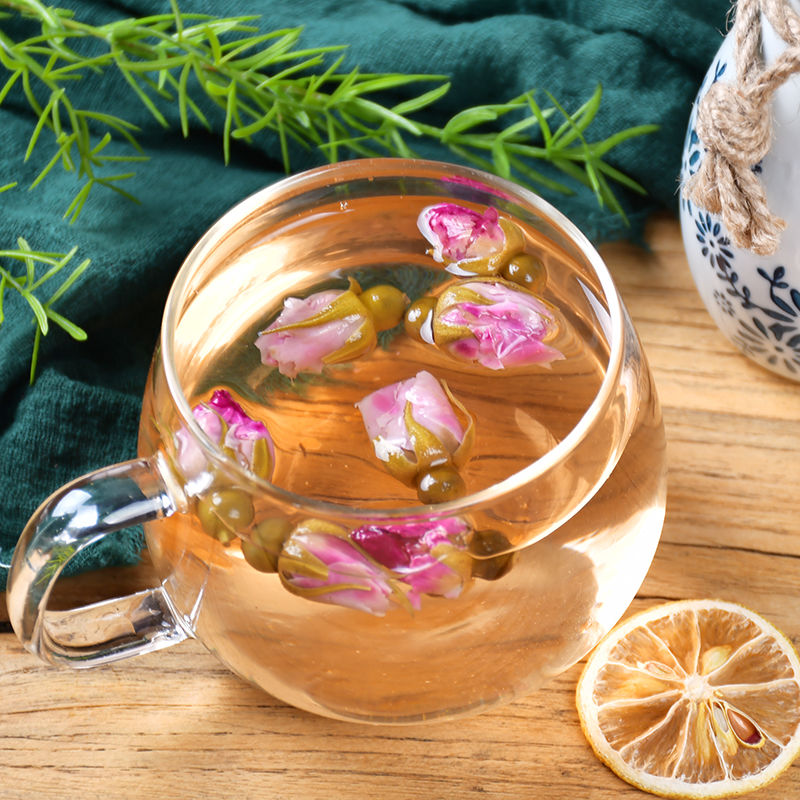 玫瑰菊花茶内分泌平阴玫瑰花茶养颜柠檬片白美瘦 100g 玫瑰 胎菊 红枣