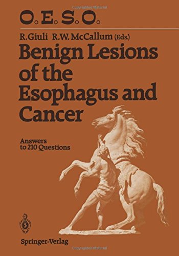 预订 benign lesions of the esophagus and cancer
