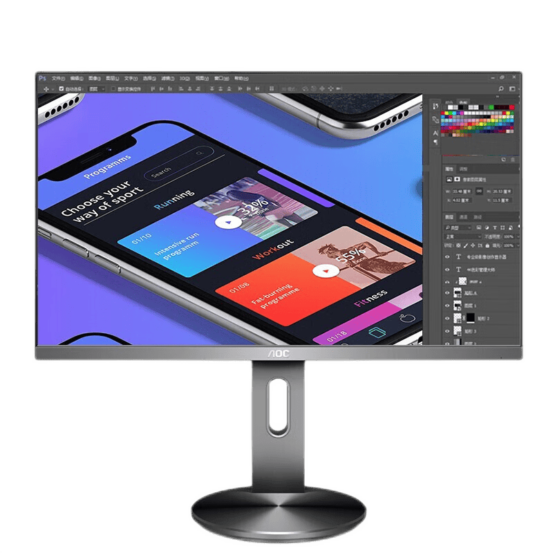 AOC U2790PQU 27英寸 IPS技术 显示器 (3840×2160、60Hz、99%sRGB）