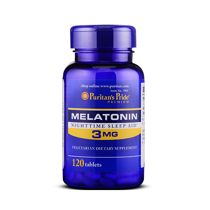 普丽普莱褪黑素片改善睡眠片melatonin成人男女士失眠多梦恶梦睡不好