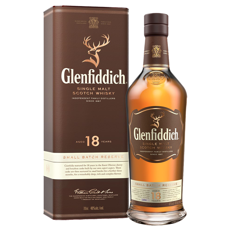 Glenfiddich 格兰菲迪 18年 单一麦芽 苏格兰威士忌 40%vol 700ml