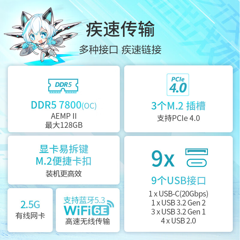 华硕 ROG STRIX B760-A GAMING WIFI 吹雪 图 5