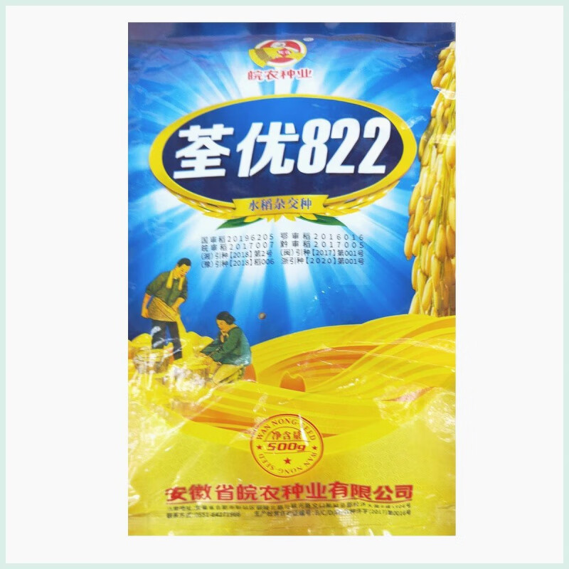 禾之润荃优822杂交水稻种子(2023年农作物骨干品种)丰产抗倒米优饭