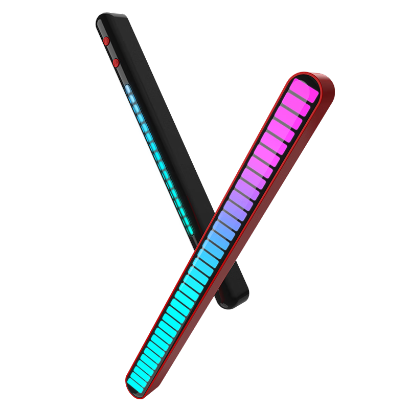 VFZ 有品双面拾音灯RGB氛围电竞房间卧室音乐声控节奏灯电脑桌搭车载 机械透