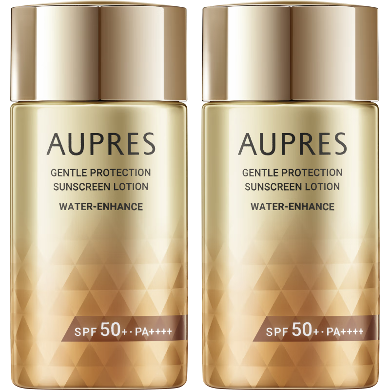 欧珀莱（AUPRES）情人节礼物送女友生日礼物礼物送女友送老婆礼物  套装  烈日轻透防晒液60ml*2