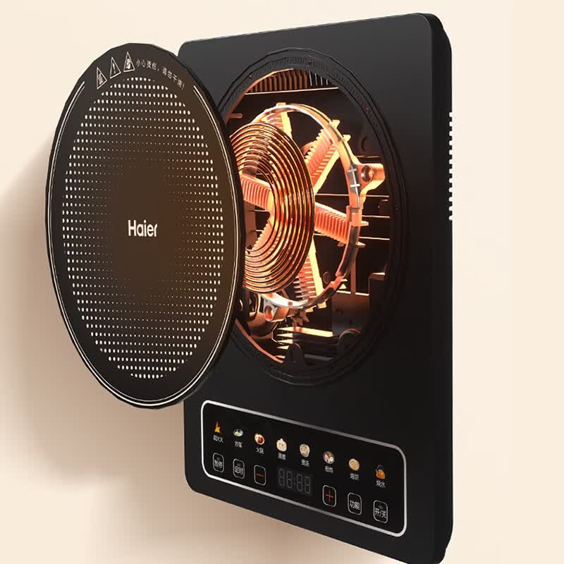 海尔(haier) 电磁炉 2200w大功率 按键调节耐用面板 家用电磁灶火锅炉