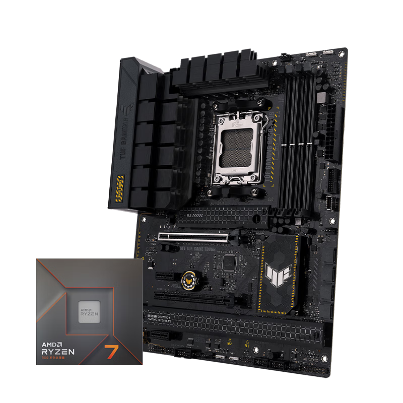 AMD �ߴ��Ŵ�����7500F7800X3D9700X9800X3D�˶B650B850����CPU��װ ��U��װ ��˶TUF GAMING B650M-E R7 7800X3DɢƬ 3049Ԫ