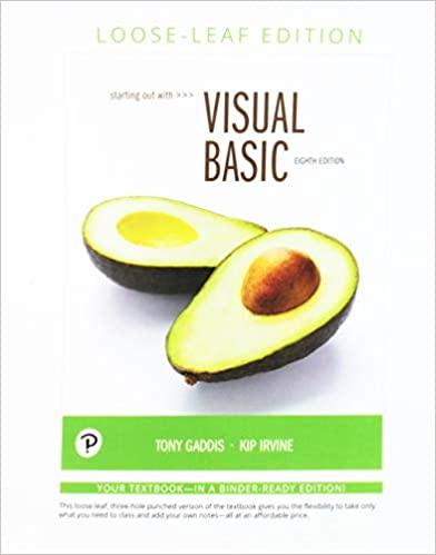 预订Starting Out with Visual Basic, Student Value Ed