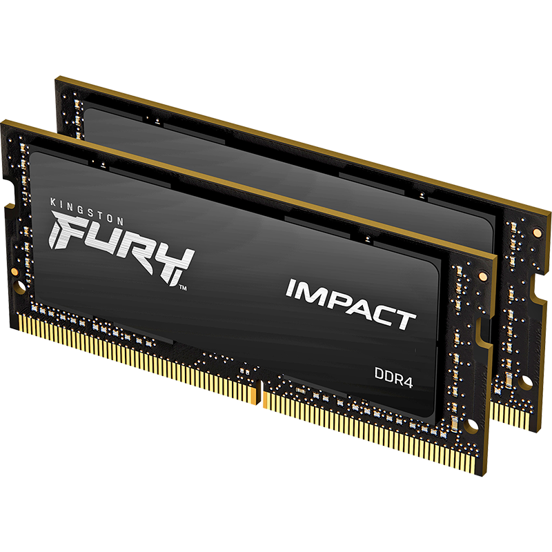 Kingston 金士顿 Impact系列 DDR4 3200MHz 笔记本内存 普条 黑色 32GB 16GB*2 HX432S20IBK2/32