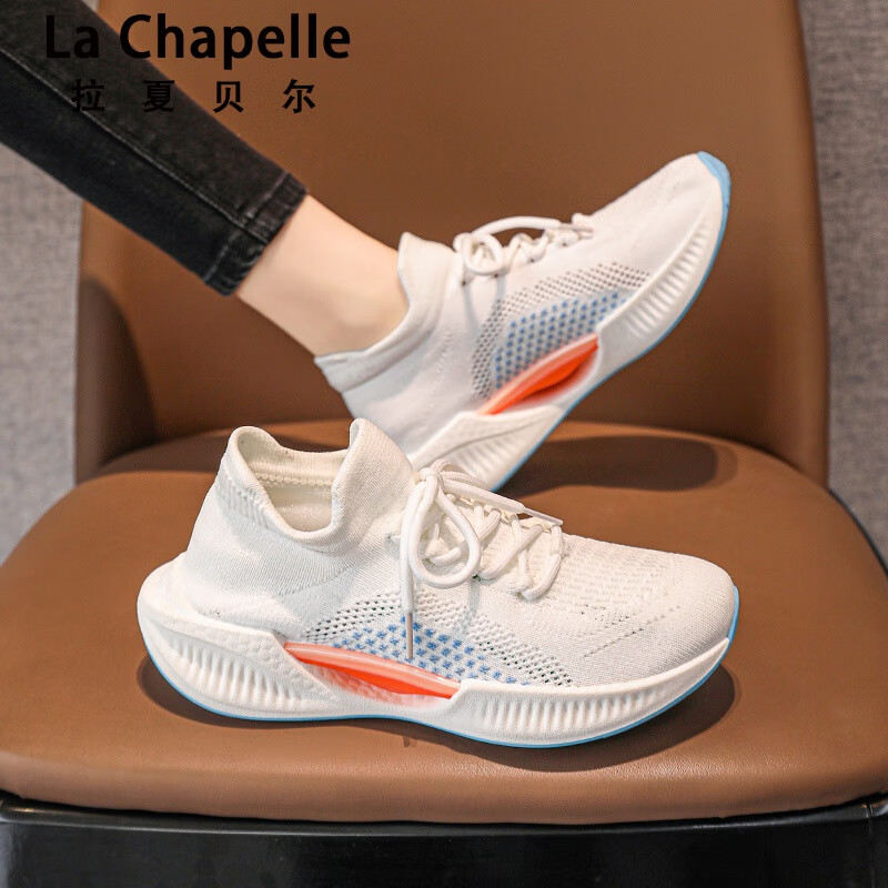 女鞋运动鞋子女新款飞织老爹椰子鞋春秋软底