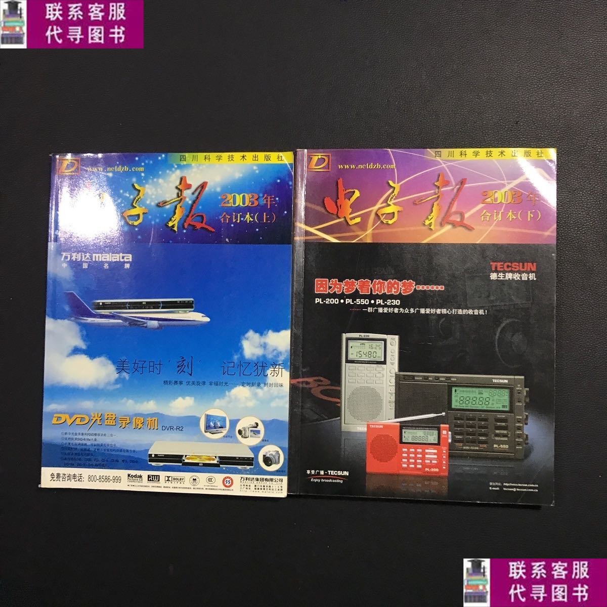 【二手9成新】电子报 2003年合订本 (上下) /电子报社编辑部 四