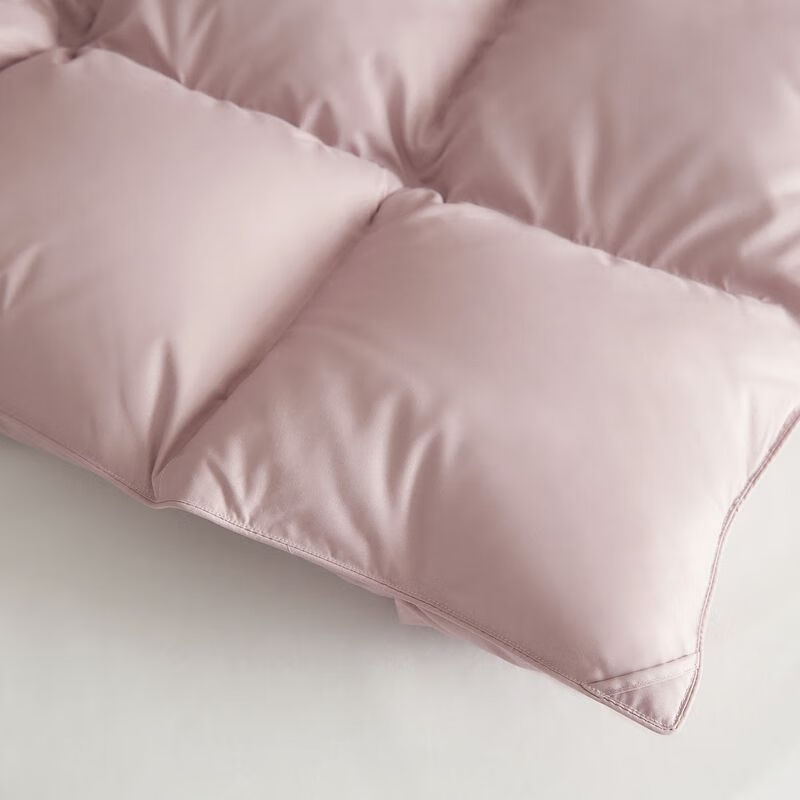 恒源祥被芯抗菌鹅绒被子白鹅绒保暖蓬松防钻绒秋冬四季羽绒被轻盈蓬松 波兰进口抗菌羽绒被-豆沙色 220*240cm 6.2斤【冬厚被】