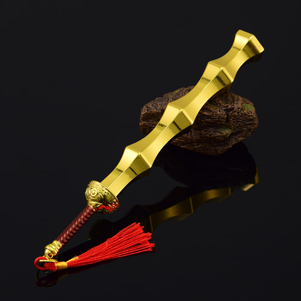 热血  传奇游戏周边裁决金蛇黄金屠龙武器皮套版全金属工艺品摆件