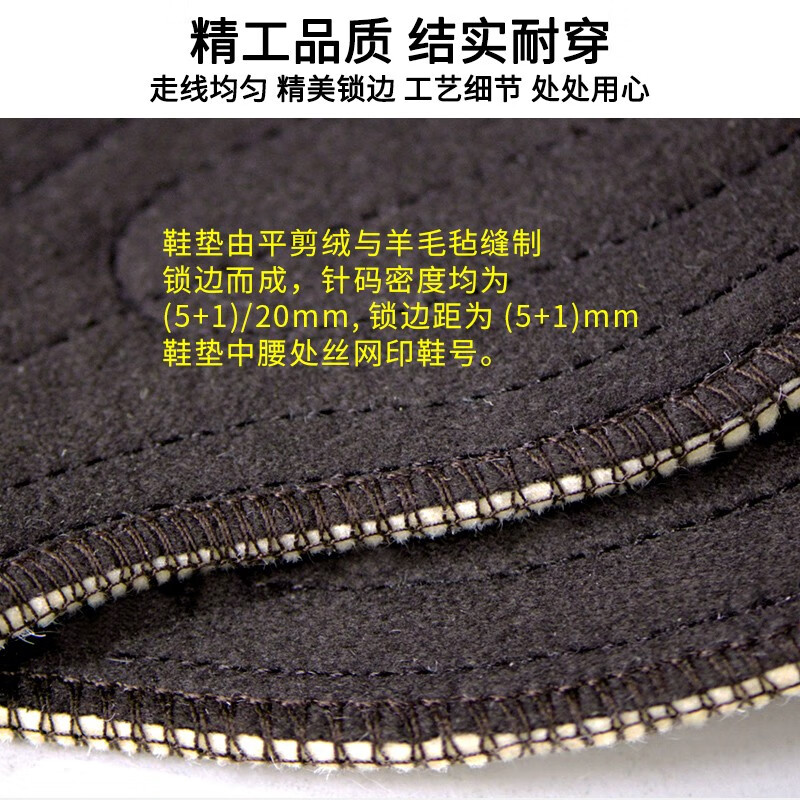 邦尼世家保暖鞋垫男女加厚加绒羊毛仿兔毛保暖软底舒适透气吸汗冬季毛绒 【3双】加厚羊毛毡鞋垫 42码