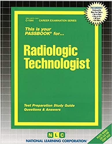 预订radiologic technologist: passbooks study guide