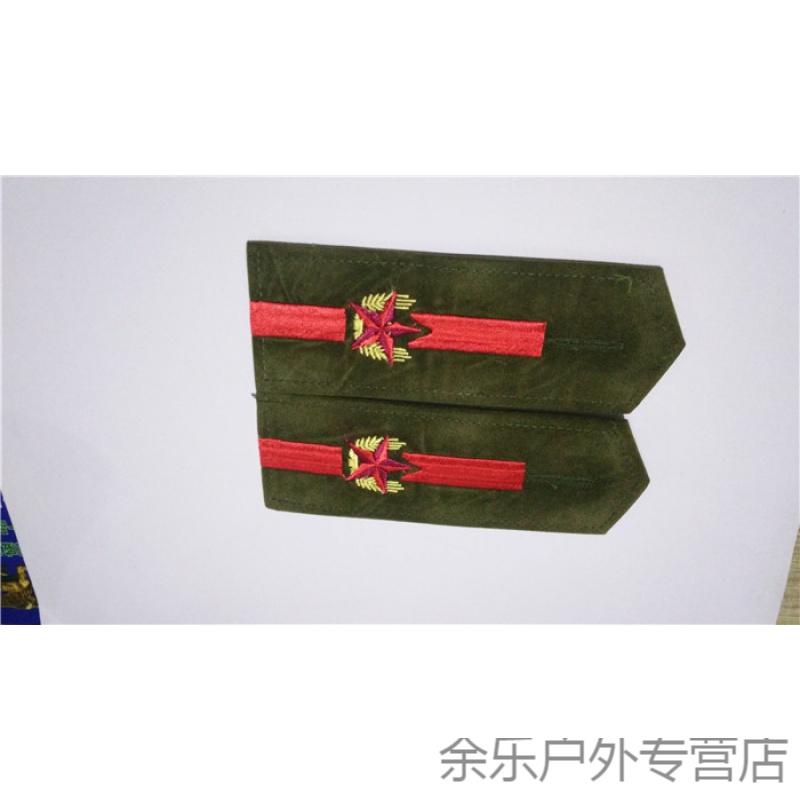 颇湘学生迷彩服训练肩章肩牌红色学校学员肩章舞台演出服迷彩服肩牌