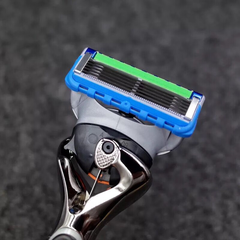 吉列锋速5刀片电动锋隐动力致顺剃须刀刮胡刀 致顺动力1刀头1刀架